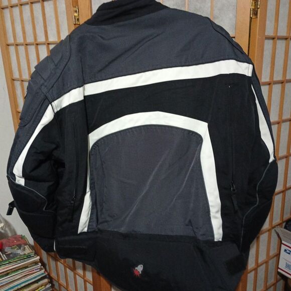 Joe Rocket Men’s Motorcycle Jacket – Grey/Black Ballistic Armored – Size XXL – R - Picture 3 of 15